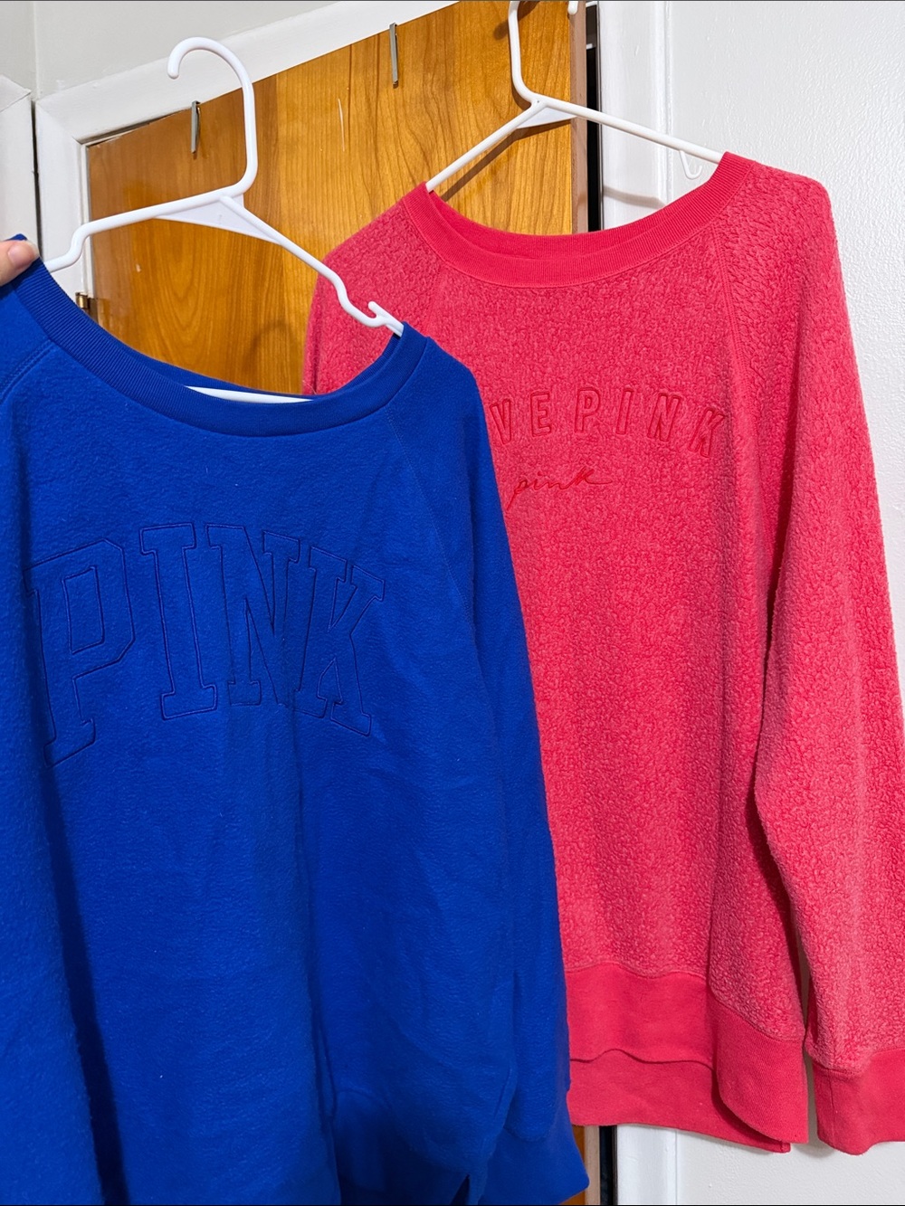 PINK Victoria's Secret Kids Crewneck Sweatshirts in Blue & Raspberry